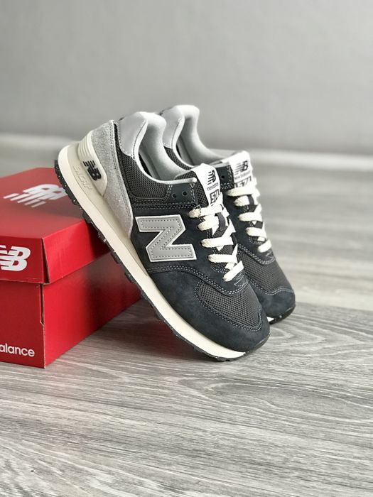 Кросівки Кроссовки New Balance 574 grey Black Серый Чёрный Сірий Чорний Кросовки демісезон