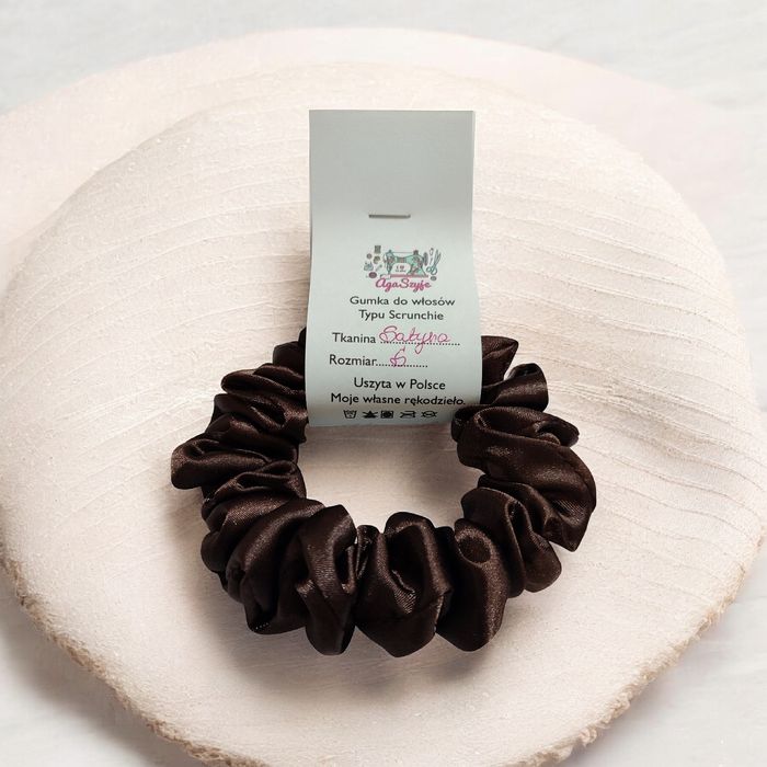 Scrunchie do włosów rozm S Satyna