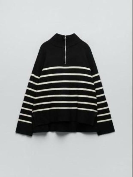 Светр кофта на замку zara