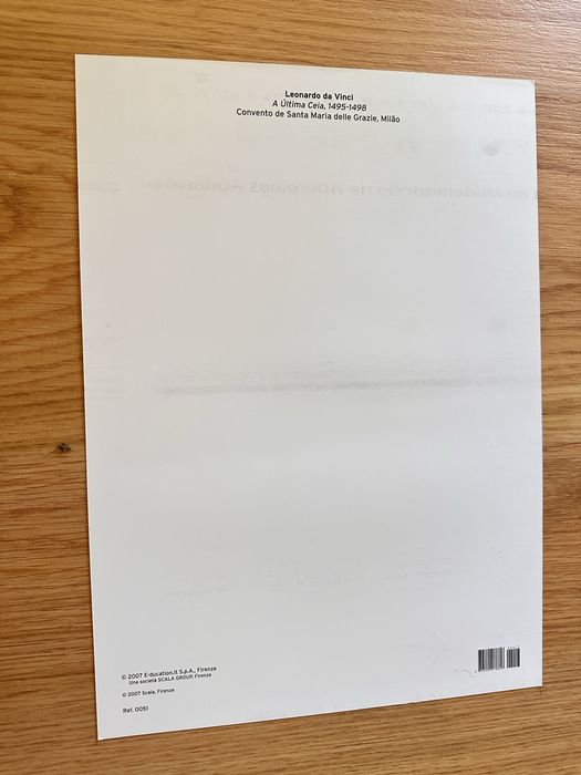 Gravura “ A ultima ceia”