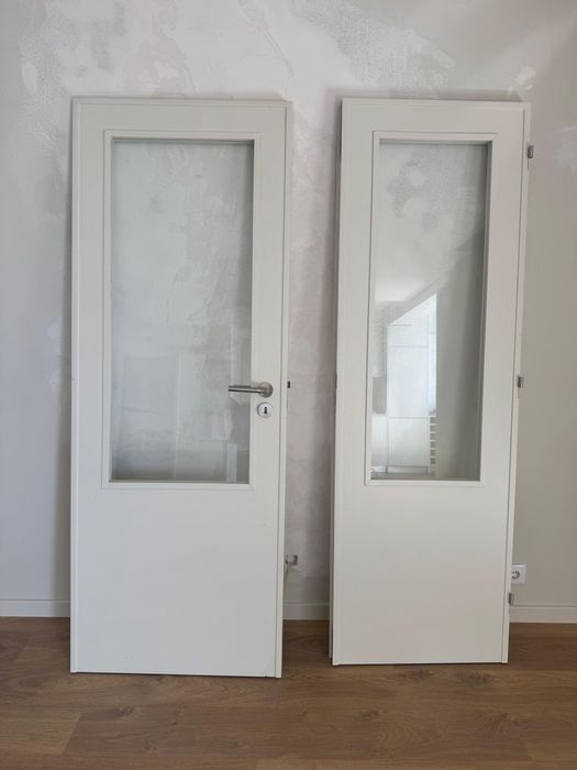 Portas Lacadas Brancas com vidro