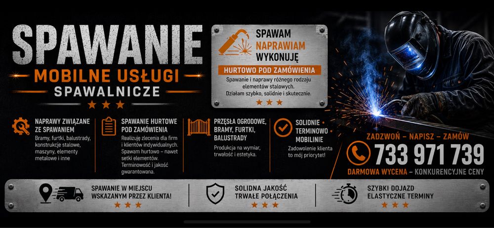 Spawanie i naprawy konstrukcji stalowych – wykonanie zleceń na wymiar