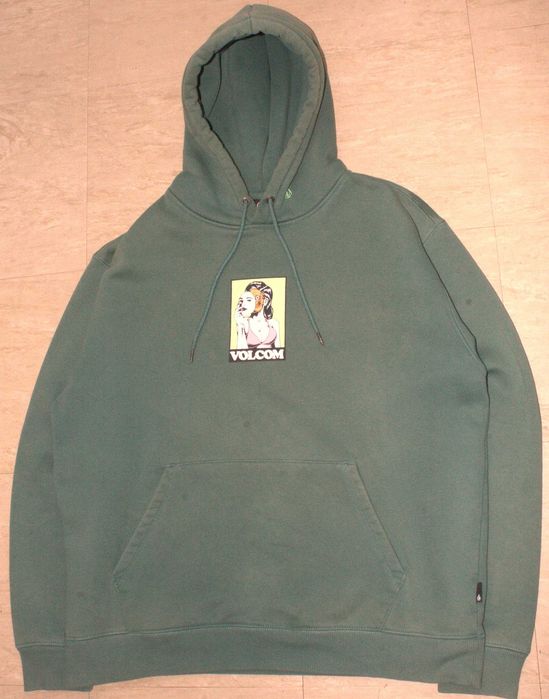Sweater Volcom Verde L - Pouco usado