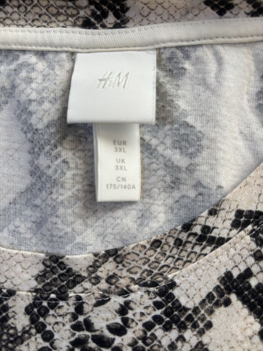 Bluzka H&M XXXL wężowy print