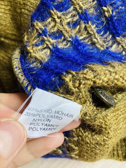 Винтажная тёплая шерстяная  вязаная кофта кардиган