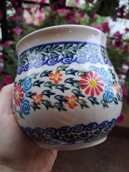 Duży kubek czeski, Bolesławiec,  Czaja, 550ml
