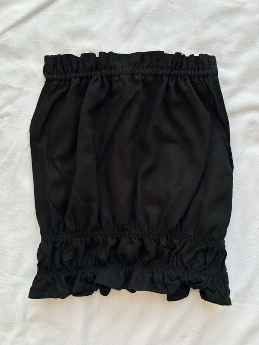 чорний топ XS sinsay на завʼязках