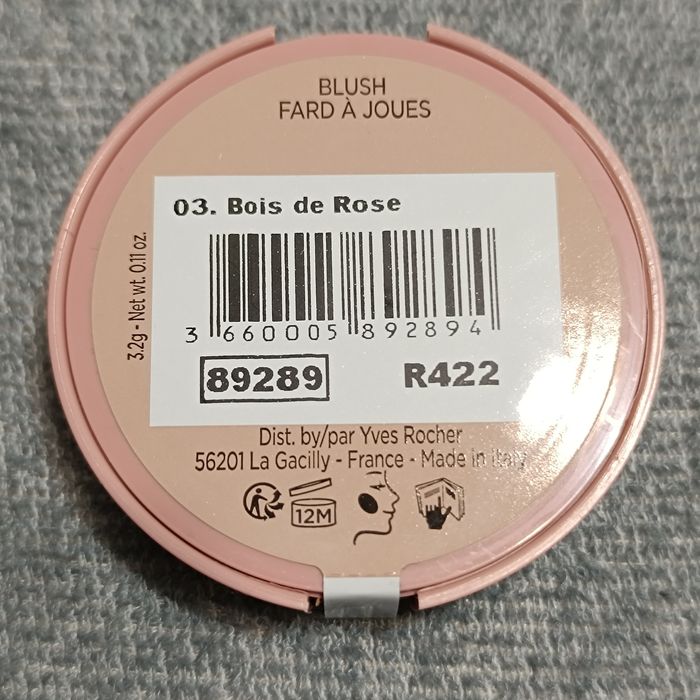 Yves Rocher róż do policzków bois de rose