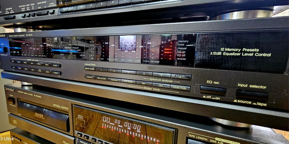 Technics SU-VX800,SL-PG400A,SH-GE70, ST-G570 wieża audio  bdb. stan