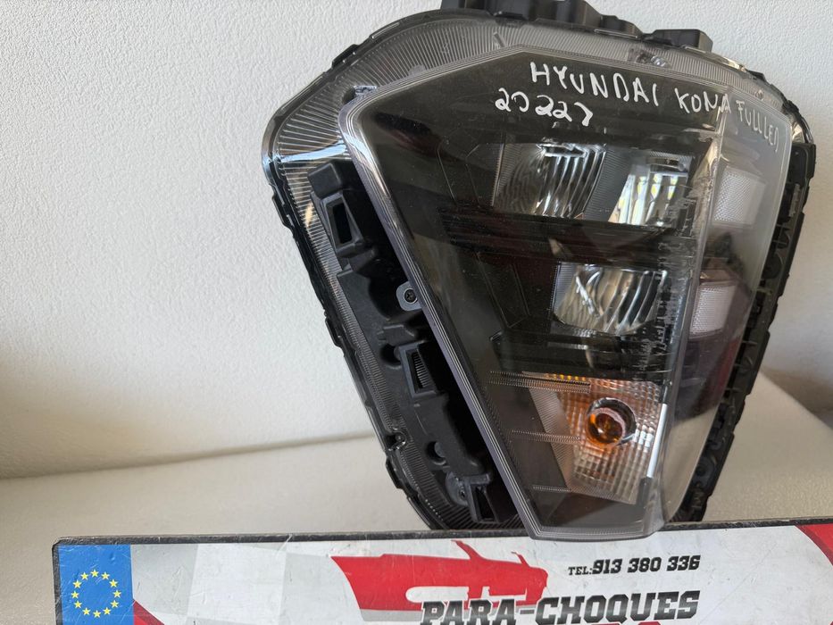 farol esquerdo  hyundai kona 2022> full led