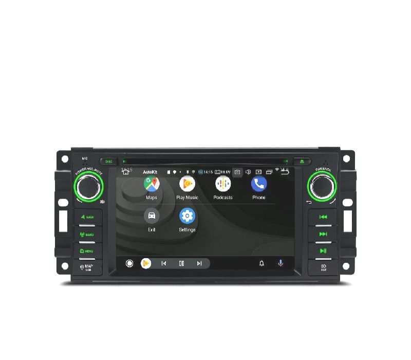 AUTO RADIO GPS ANDROID 11 PARA JEEP DODGE CHRYSLER