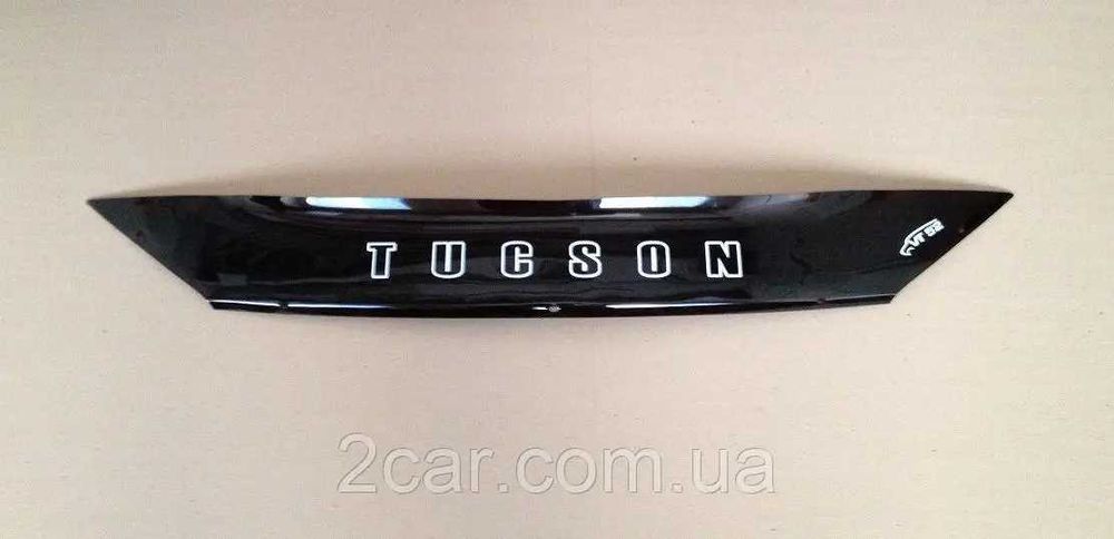 Мухобойка Hyundai Tucson (короткий) (2015>) (VT-52) Дефлектор капота накладка