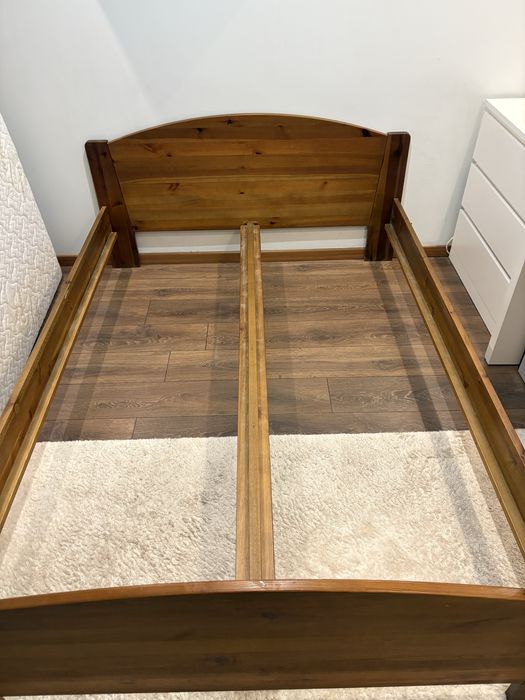 Rama łóżka drewno- dąb