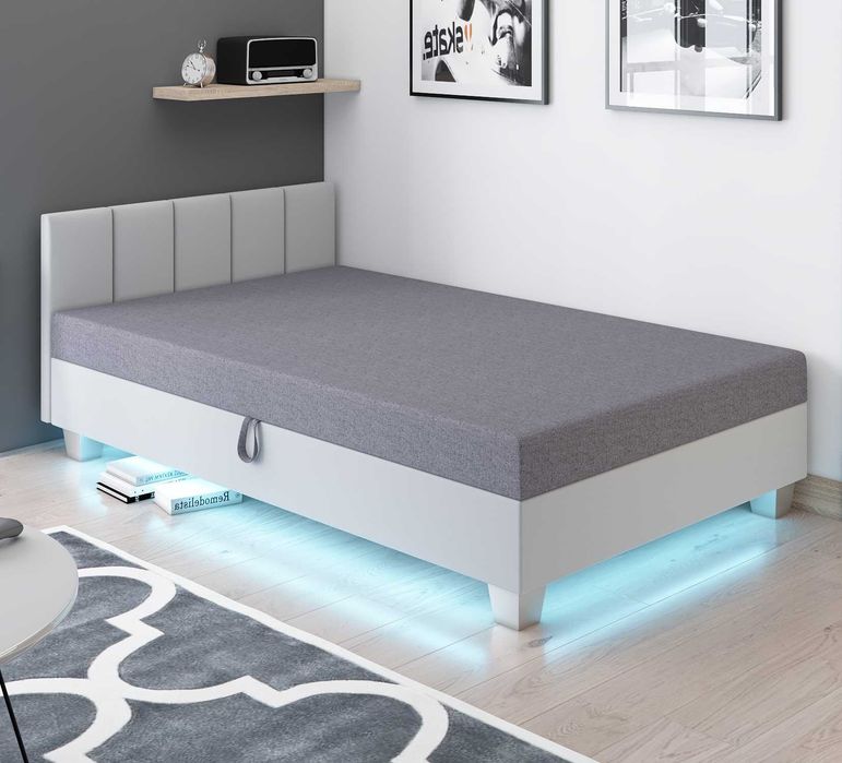 Tapczan z Materacem Łóżko jednoosobowe Darmowa Dostawa Sofa