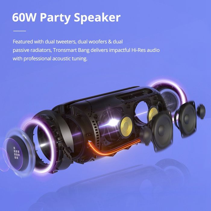 Liquidação - Tronsmart Bang 60W NOVA 2025