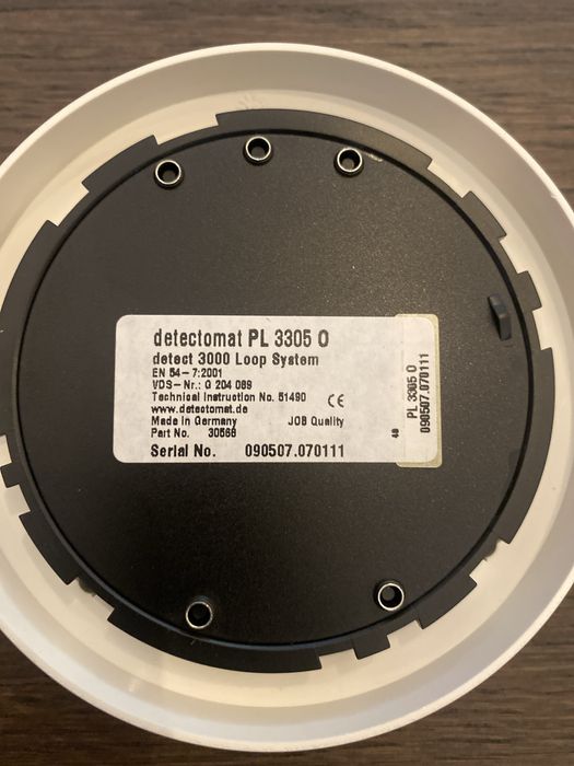 Detector de incendio optico da Detectomat - novo