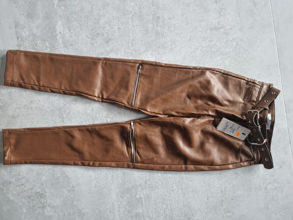 Spodnie zamki pasek zdobienia