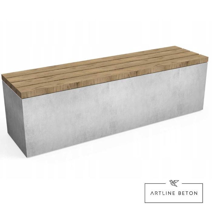 ławka betonowa| parkowa| ogrodowa| uliczna