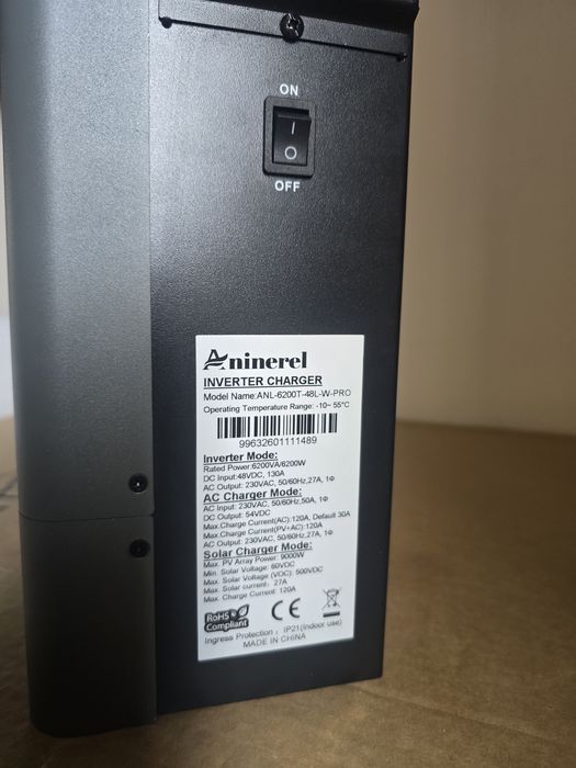Гібридний сонячний інвертор ANERN ECO-6.2KW та Aninerel ANL-6200T-48L