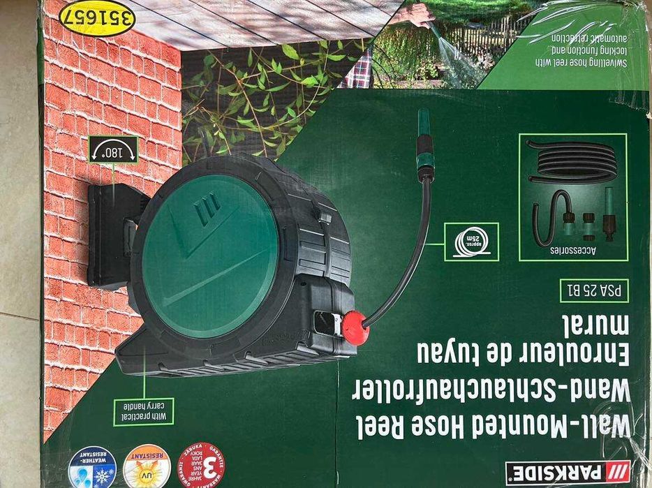 ośka do bębna, wąż parkside 25m PSA 25 B1