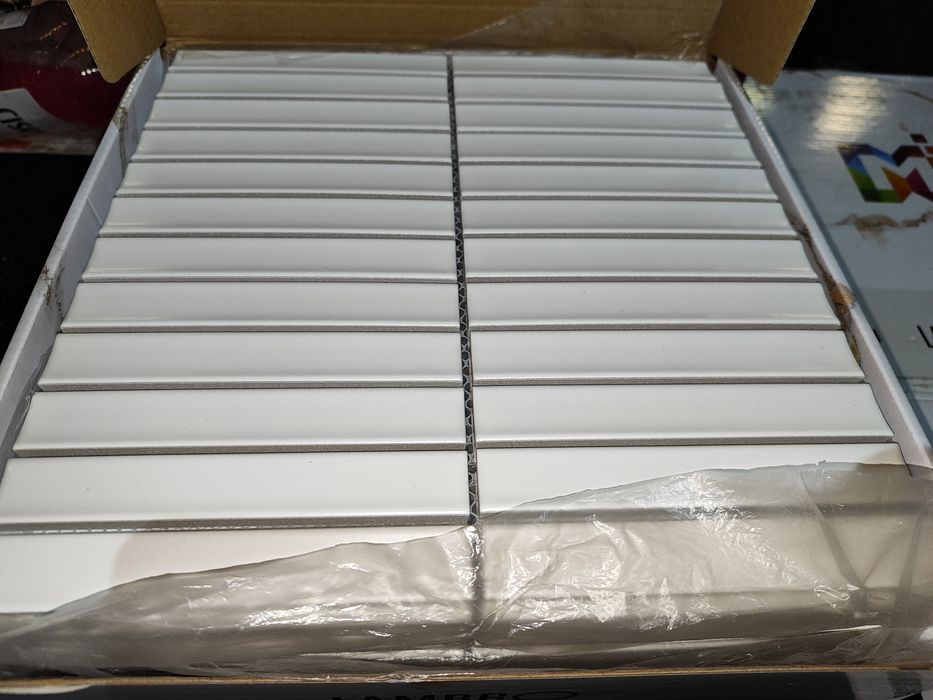 Mozaika ceramiczna Piano White Mat