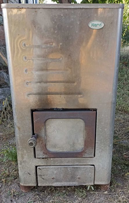 Піч з нержавіючої сталі ("кам'янка") для бані (парилки), з каменями