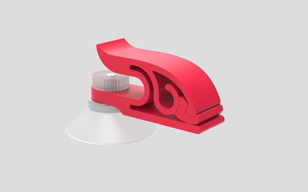 Clip com Ventosa para Fixar e Pendurar