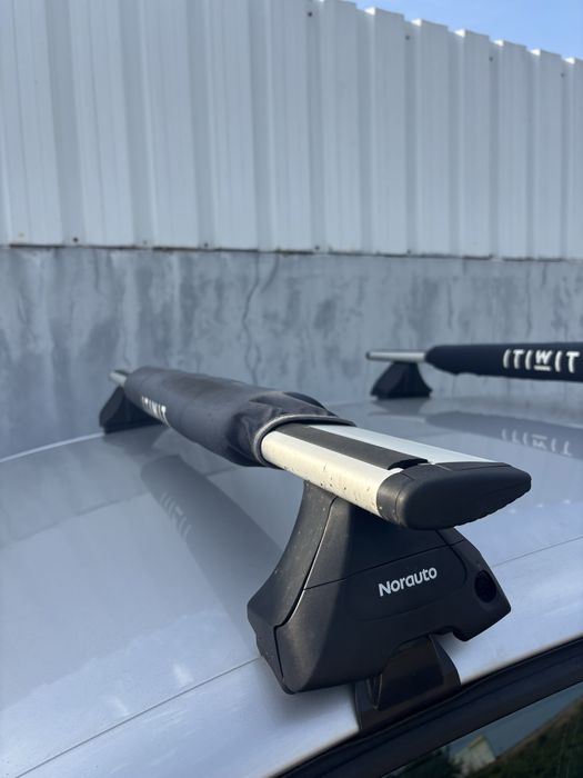 Barras de Tejadilho Norauto Alumínio Aerodinâmicas 3L 127 cm – Excelente Estado