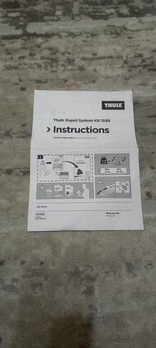 Thule  kit 1599 skoda fabia 2