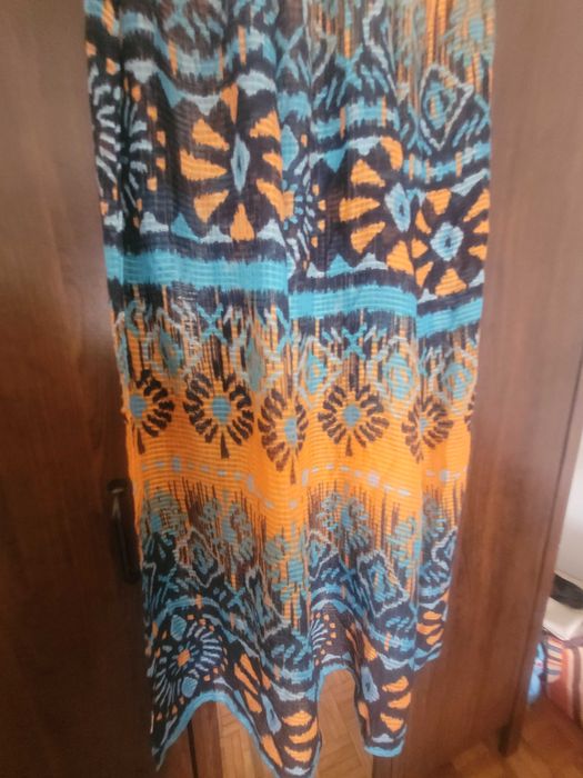 Echarpe estampada multicores