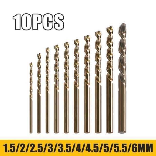 Набор { сверла Р18Со5 по нержавейке и металу } 1mm-6 mm• 20 штук