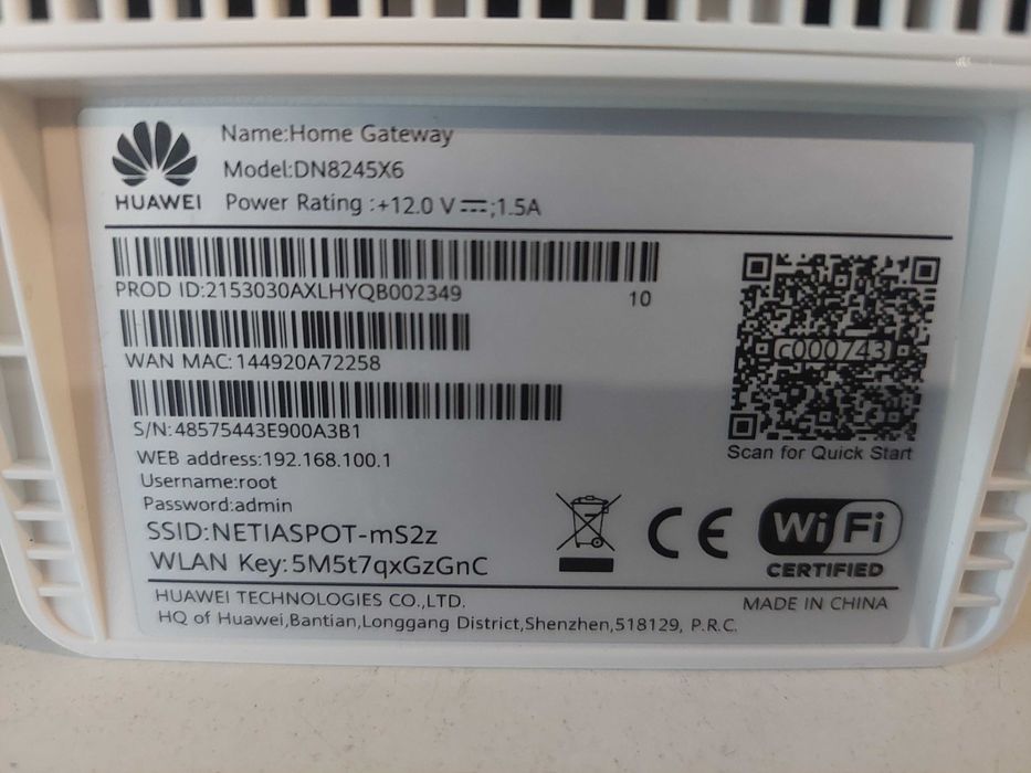 Urządzenie to router Huawei DN8245X6-10 / Nowy Lombard / Cz-wa
