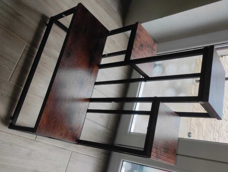 Kwietnik Stojak Metalowy na Kwiaty Dekoracje Loft Rustykalny 67cm