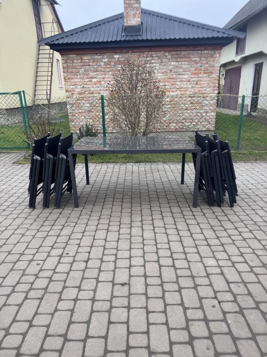 Садові меблі стіл 6 крісел (0037) меблі на терасу