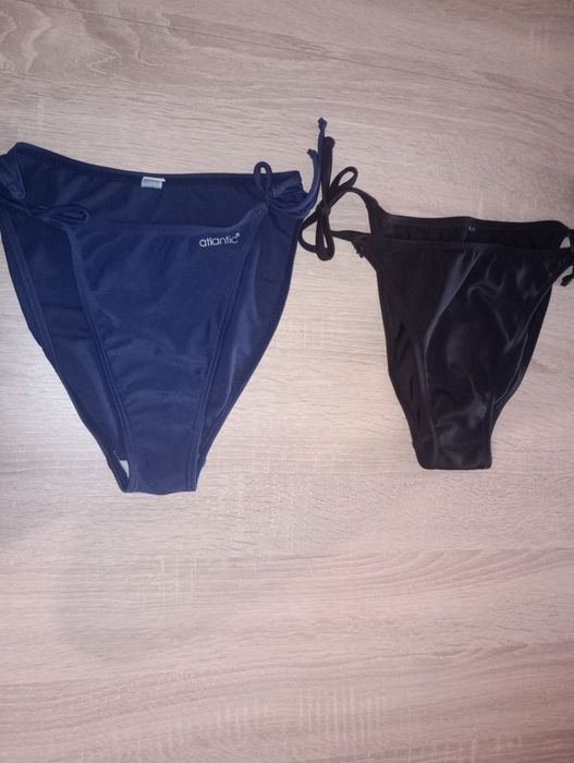 2 жіночих плавок синій-чорний