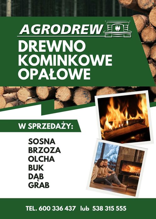 Drewno kominkowe. BUK, DĄB. Łupane na wymiar. Transport GRATIS!