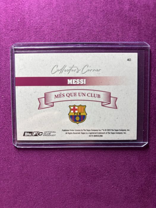 Messi corner card topps barcelona