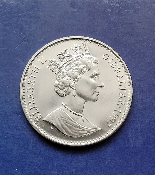 Moneta Korona 1997 - Złota rocznica ślubu - Gibraltar (714)