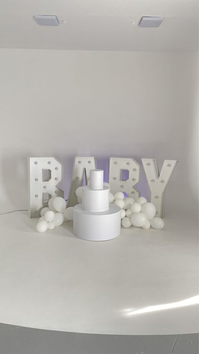 Оренда букв baby, гендер паті, торт штучний, коровай