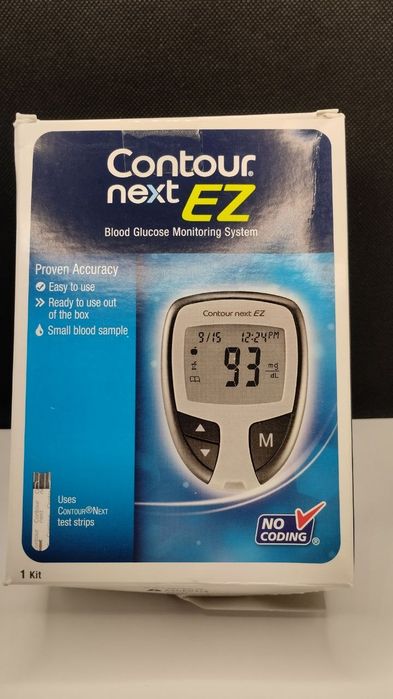 Глюкометр Contour Next EZ, вимірювач цукру