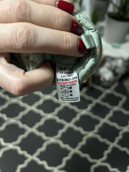 Теплі пінетки для дівчинки лсвнь/весна next