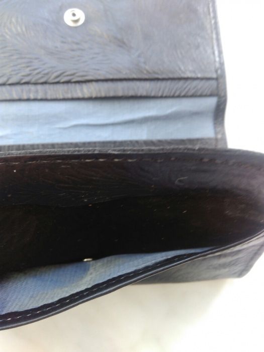 Nowy Portfel damski PRL skóra