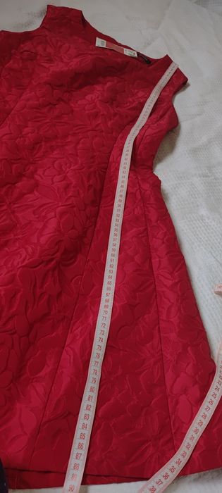 Piękna NOWA elegancka czerwona suknia, sukienka Orasay r. S/M