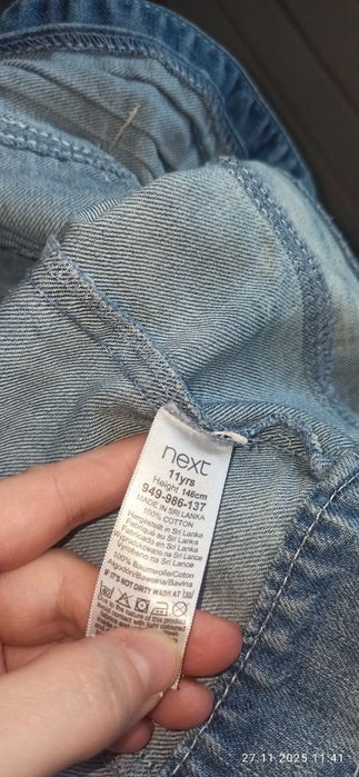 Bluza jeandowa Next 140 jednorożec