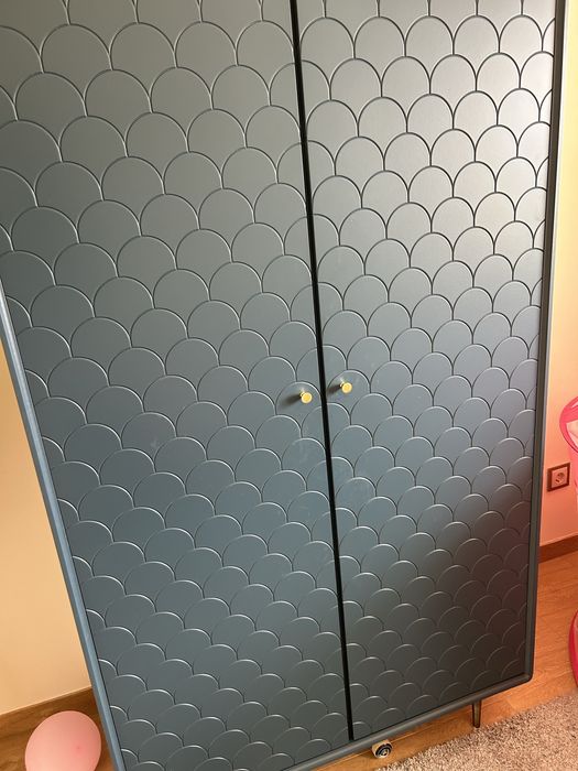 Guarda vestidos, como novo, azul prussia