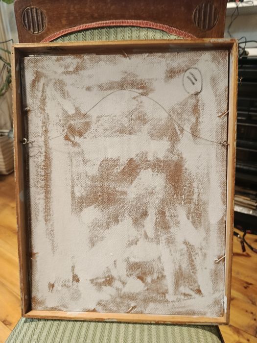 Obraz malowany abstrakcja