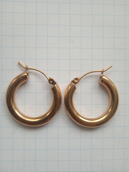 Серьги с позолотой