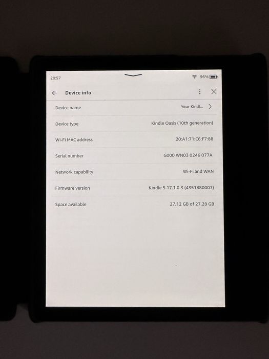 Czytnik Kindle Oasis 3 (10. gen) 32GB Wi-Fi + Cellular LTE + Oryginalne Etui