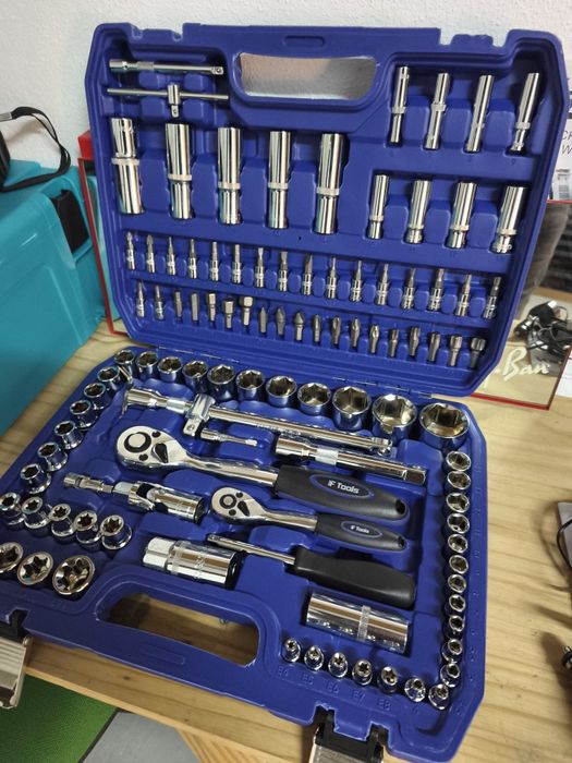 Caixa de Ferramentas 108pcs Chrome-Vanadio Cromado Ftools