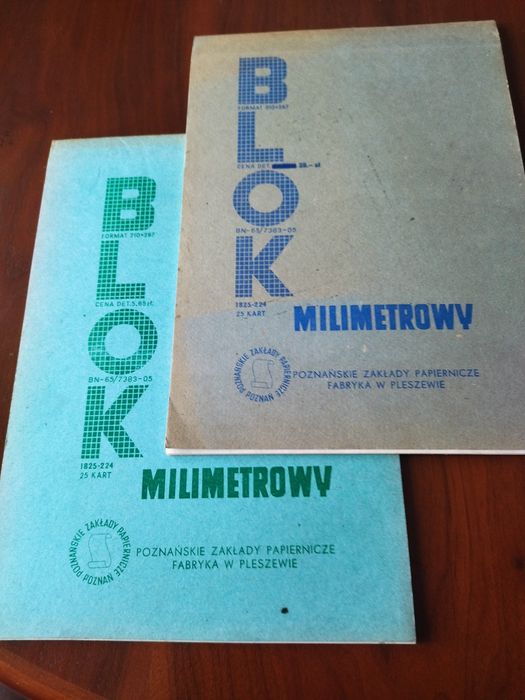 Blok milimetrowy z czasów PRL-u